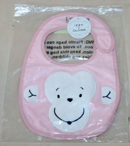 Monkey Baby Bib ~ Be Silly ~ Izzy & Oliver ~ Enesco New #6010029 - Picture 3 of 16