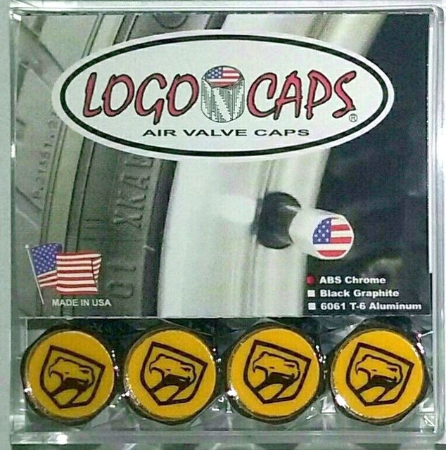 Logo Caps VIPER (YELLOW) Logo Tire Air Valve Caps Chrome Finish eBay