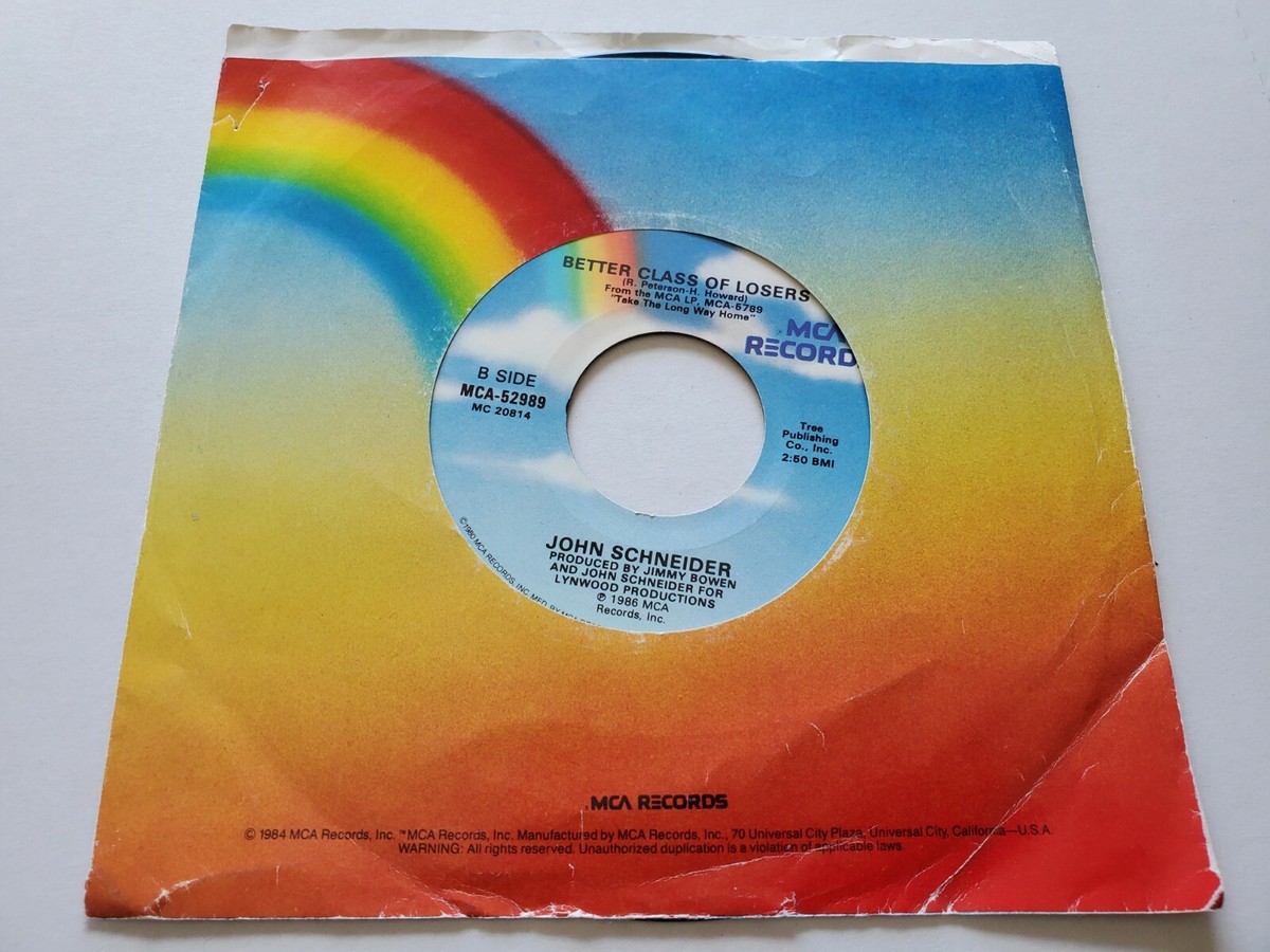 新品稀少LP/DISARRAY/1982-1986 JOHN SCHNEIDER - Take The Long Way Home / Better Class of Losers