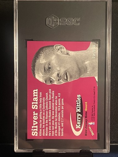 1997 Skybox Metal Universe Silver Slam Kerry Kittles SGC 9.5 - Picture 2 of 3