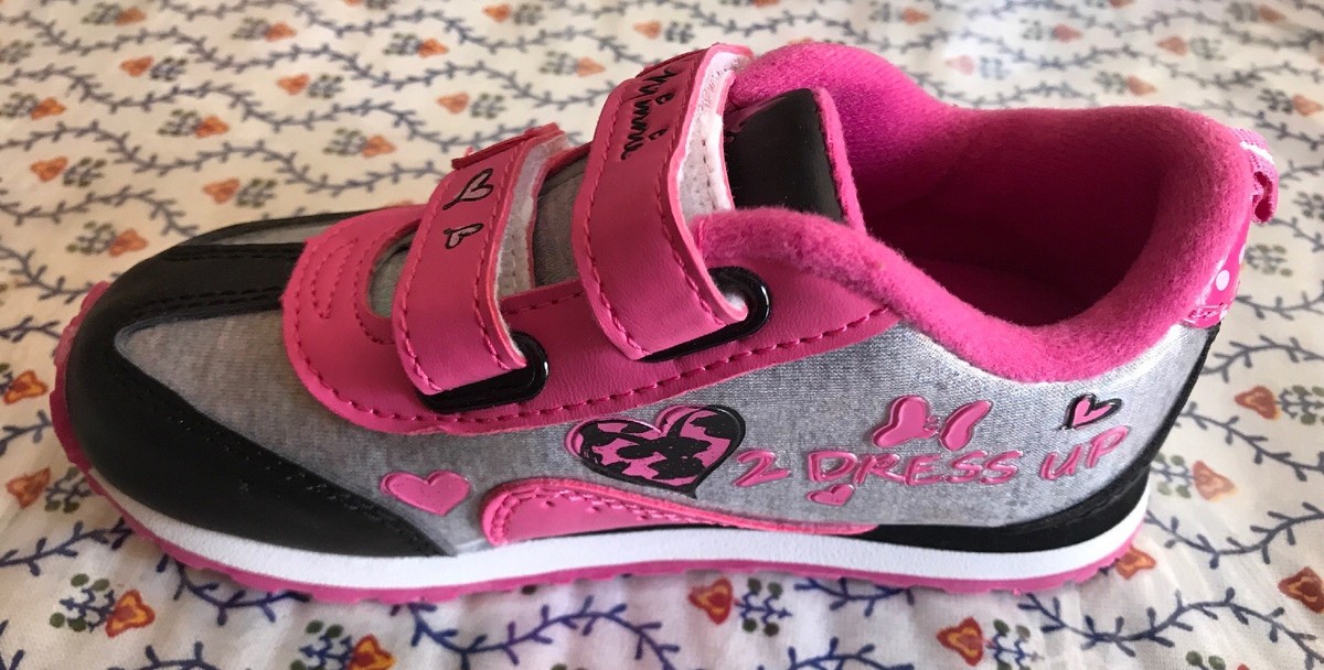 Disney Minnie Mouse Sneakers For Girls “Pink & Black” Size Disney Minnie Mouse Sneakers For Girls “Pink & Black” Size