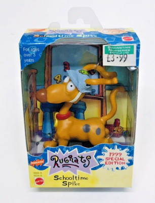 Rugrats School Time Spike Hund Figur Spielzeug New Old Stock Nickelodeon Mattel 1999