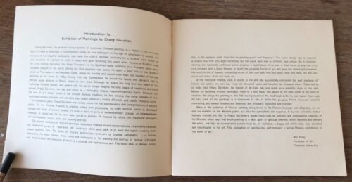 RECENT PAINTINGS BY CHANG DAI-CHIEN 1968 ART EXHIBITION CATALOG TAIPEI TAIWAN - Picture 3 of 12