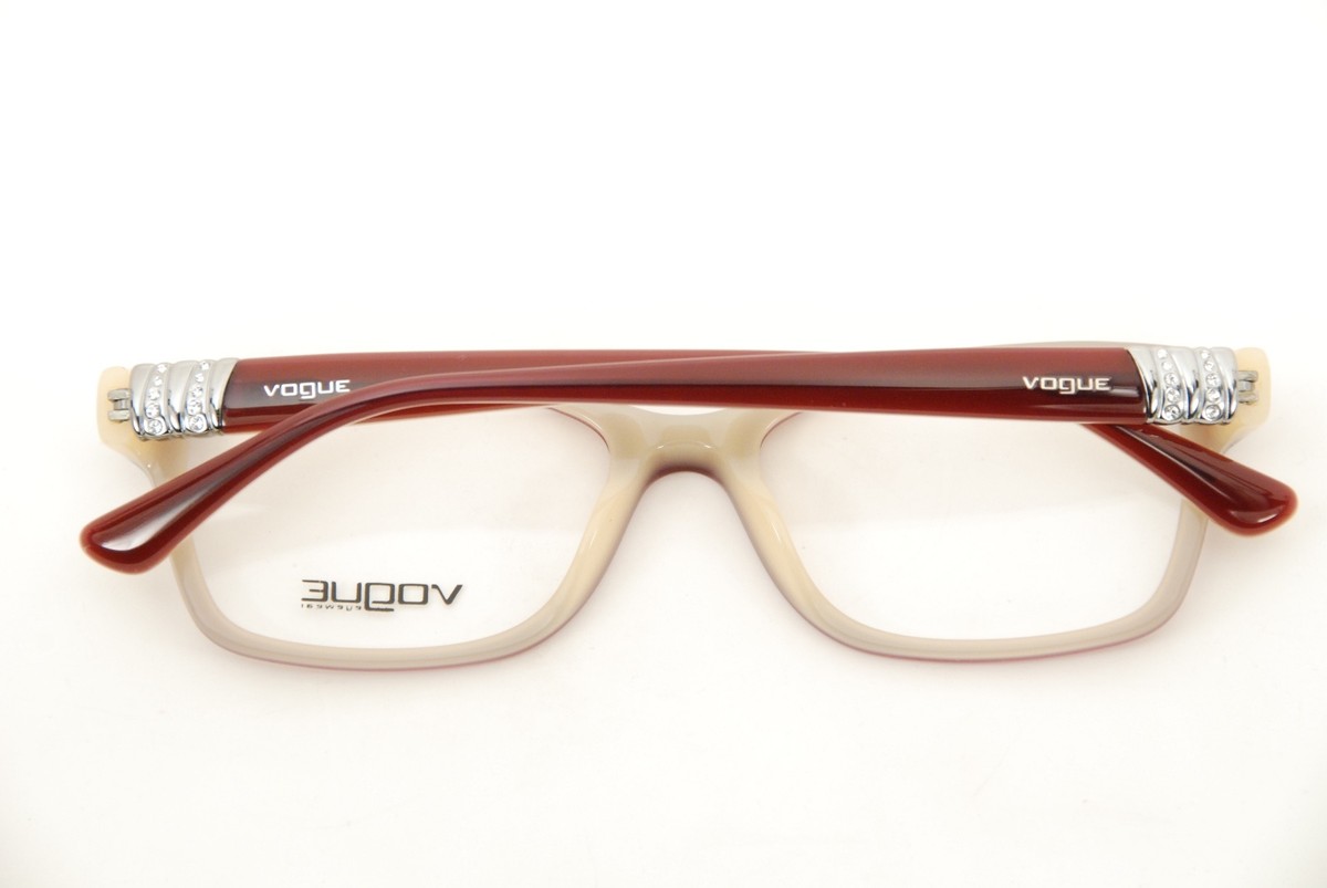 New Authentic Vogue VO 2765-B 1984 Burgundy Beige 53mm  display picture 3