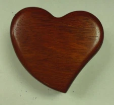 HEART SHAPED KNOCK BOX MAPLE WOOD & BUBINGA WOOD BY HEARTWOOD CREATIONS