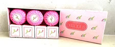 Vintage Marissa Bioessence  Boxed Soap Set  3 Fragrant Soap & 4 Bath Cubes PINK