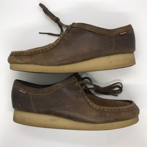 clarks mens brown leather boots