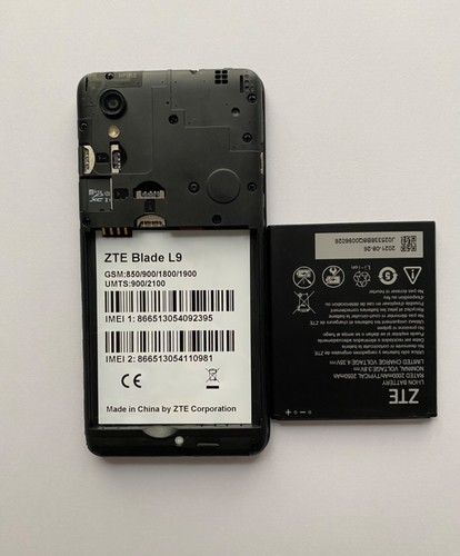 Smartphone ZTE Blade L9 32Go Noir - Photo 5 sur 6