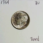 1954 (P) Roosevelt Dime BU 90% Silver Philadelphia Mint Toned