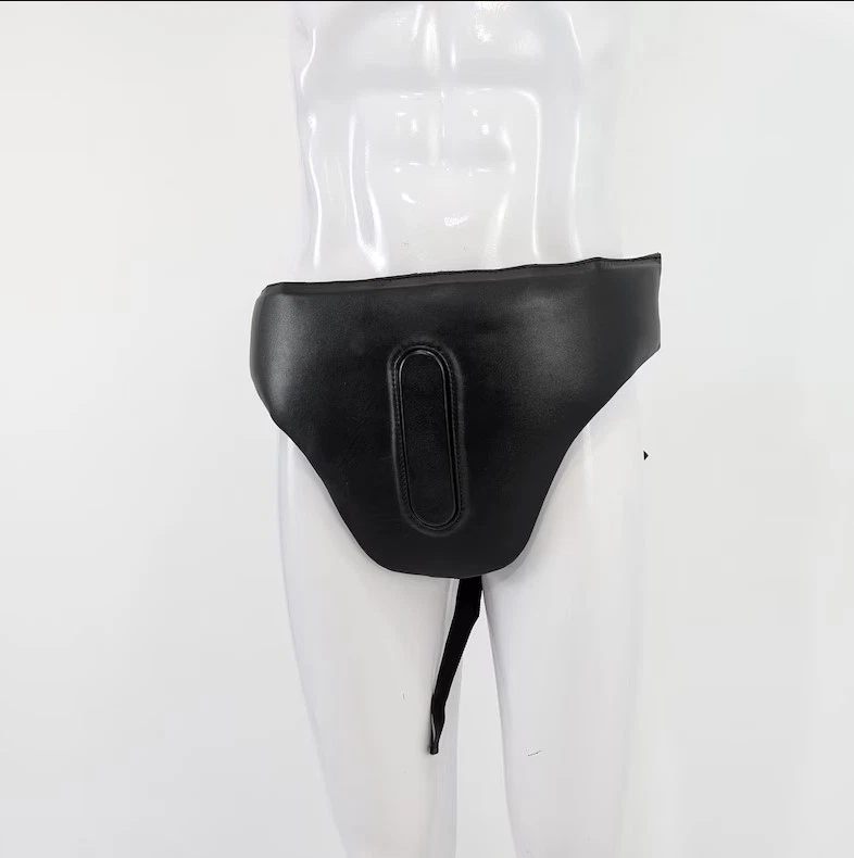 Darth Vader Inspired Leather Codpiece, Adjustable Cosplay Armor, Waist Armor - Image 4 of 4