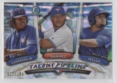 2018 Bowman Atomic Refractor /150 Rowdy Tellez Vladimir Guerrero Jr #TP-TOR o7m