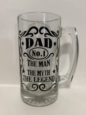 Glass Beer Mug Large 26 oz