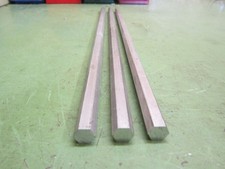 3 Alu SechsKant SW 10mm AlSi1MgMn AW6082 L 400mm + 270mm Neu0