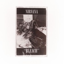 Nirvana - Bleach, New/Sealed Cassette Tape, Reissue, Sub Pop, Black Shell