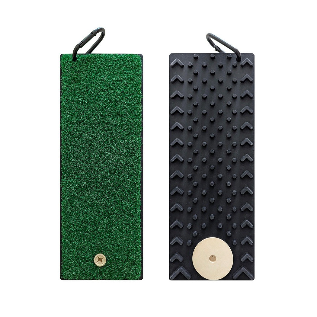 Brand Fusion Winter Mat 32cm x 12cm inc Golf Tee Holder & Bag Clip Fairway Saver