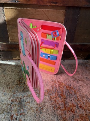 Winblo Toddler Busy Board - Montessori Toy for Basic Educational Learning Skills