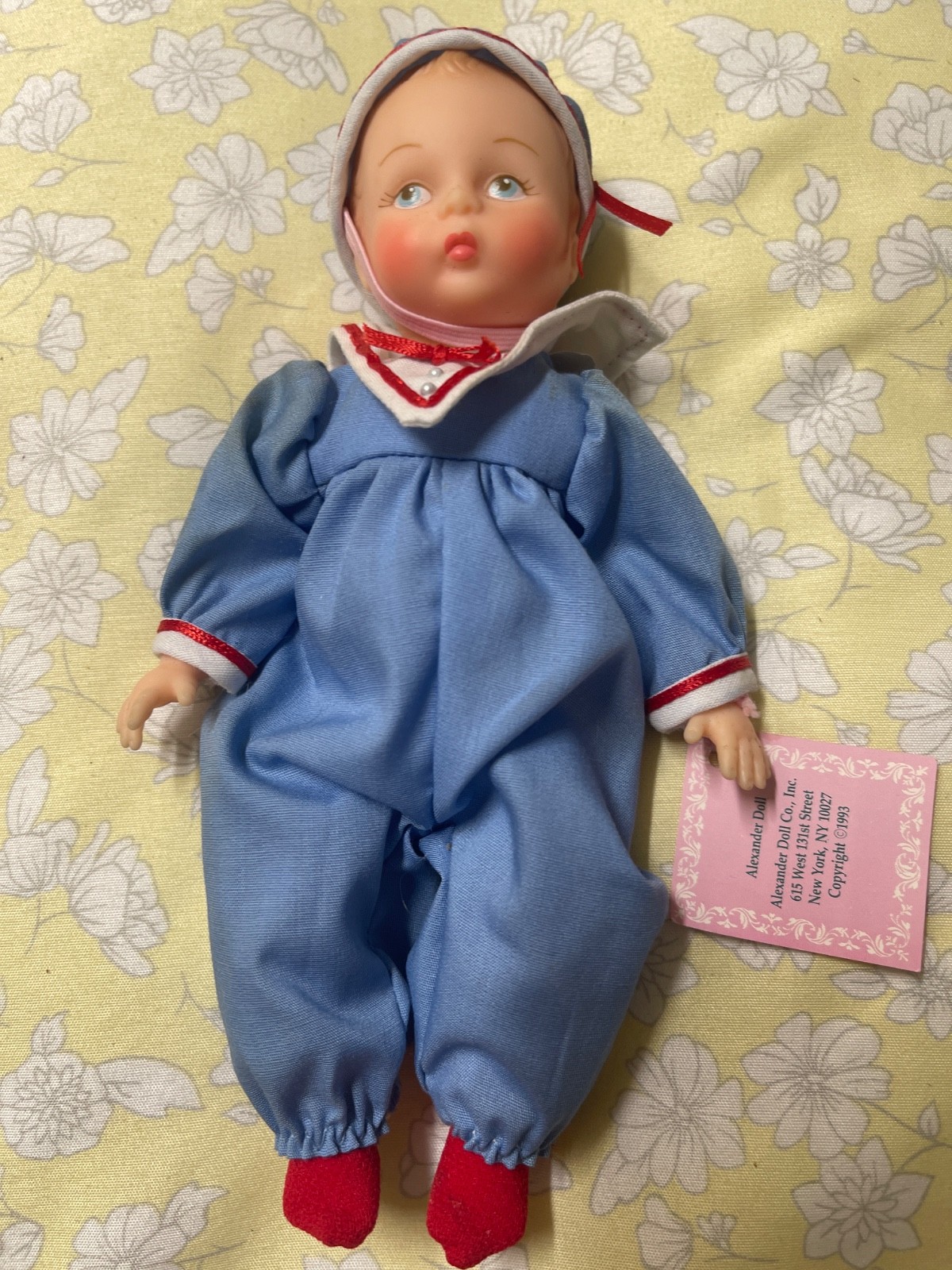 MADAME ALEXANDER LITTLE SIR GENIUS 7" VINYL BOY BABY DOLL.