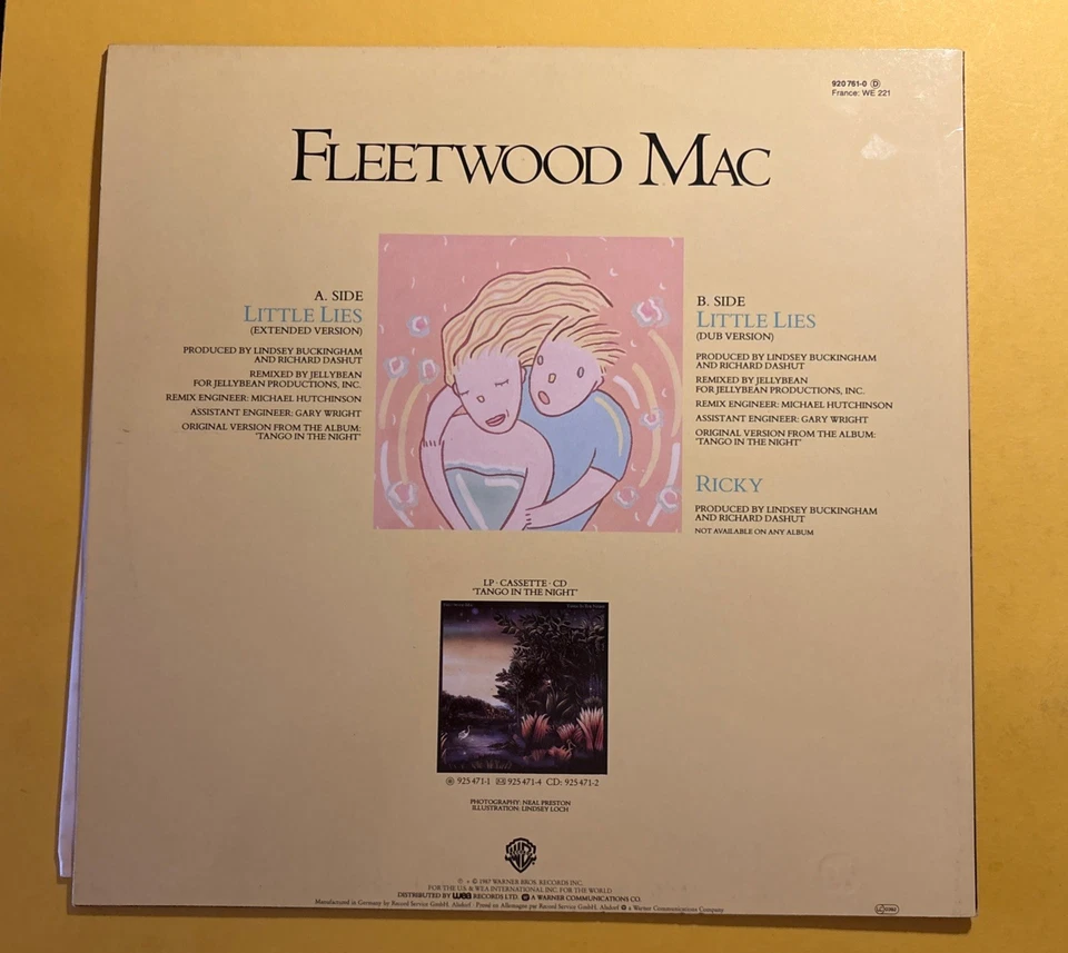 Fleetwood Mac – Little Lies (Extended Version) (12"Single) - Bild 2 von 2