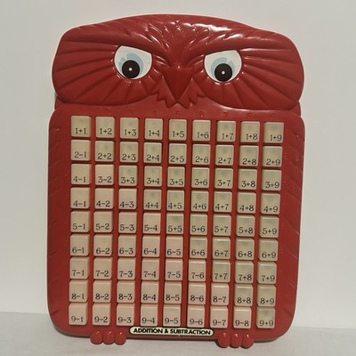 Vintage Magic Math Machine Touch & Learn Addition & Subtraction Learning Aid Toy