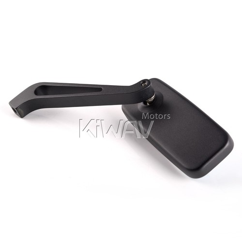 KiWAV CNC Convex Mirrors Classic Black M8 x 1.25 for Honda CD50 70 125 175 C 70 - Picture 2 of 6