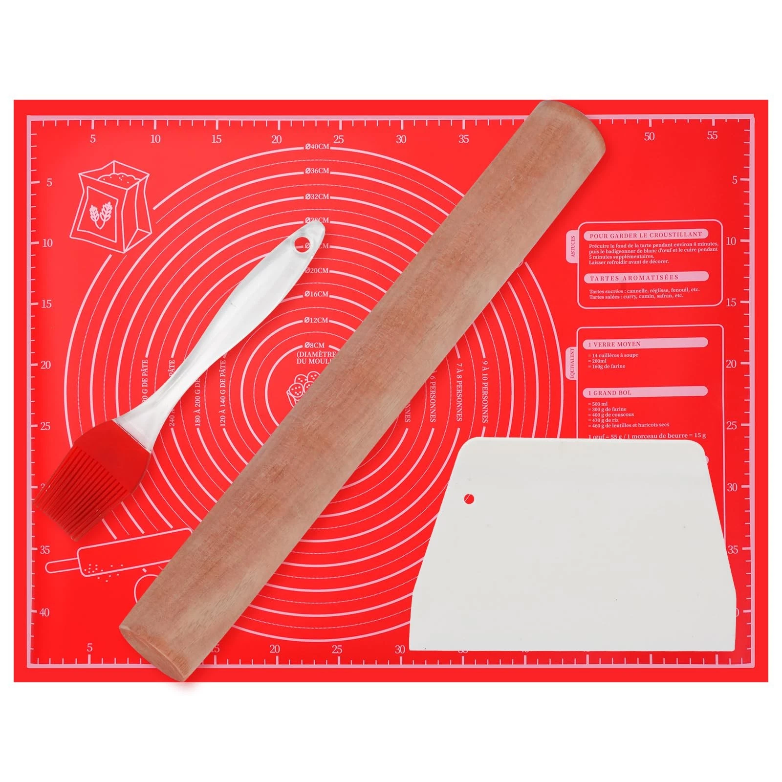 Silicone Baking Mat with Measurement, Non-Slip Pastry Mat, Non-Stick Bread Ma...
Opens in a new wind