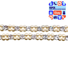 Miranda Templeton Handmade Bridal Accessories Carlyle Pearl Sash Belt on Ribbon
