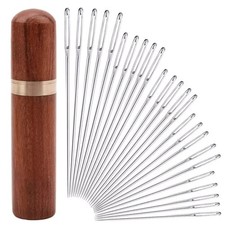 25pcs/Set Assorted Sizes Sewing Needles With Case Large Eye Hand Sewing Needle
