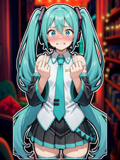 Anime Vocaloid Hatsune Miku 6" High Quality Vinyl Sticker