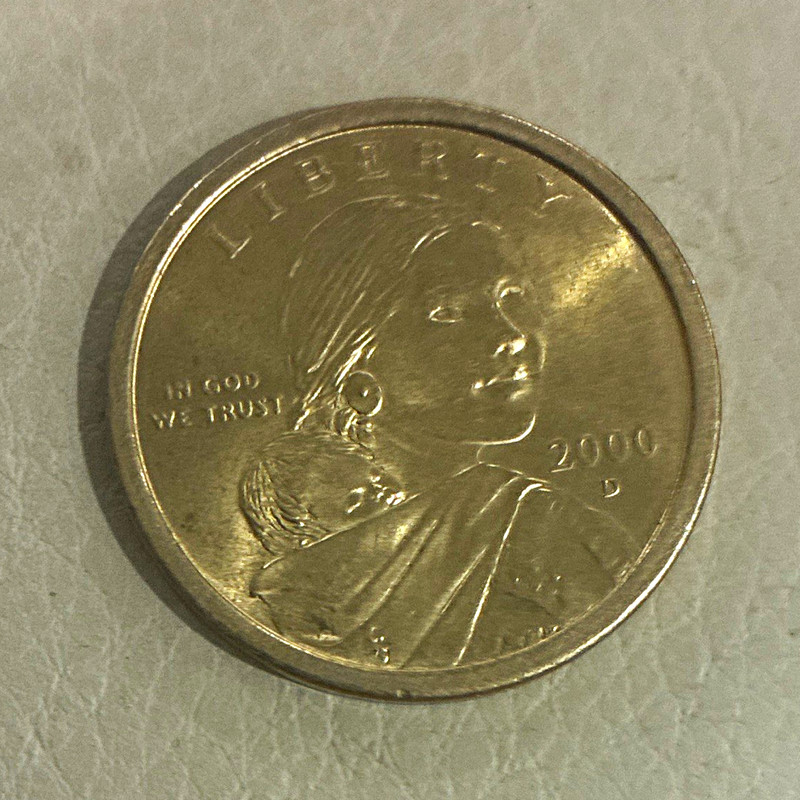 2000-D Susan B. Anthony $1 One Dollar Coin Denver Mint Business Strike Copper