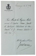 BIGLIETTO DI CONFERMA DI APPUNTAMENTO PERSONALE Margherita di Savoia (regina mad