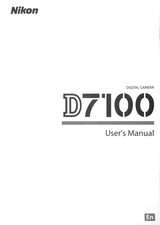 Nikon D7100 Digital Camera Genuine User's Manual in English mint 