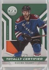 2013-14 Totally Certified Materials Green 4/5 Maxime Talbot #TC-MXT Patch 2d8