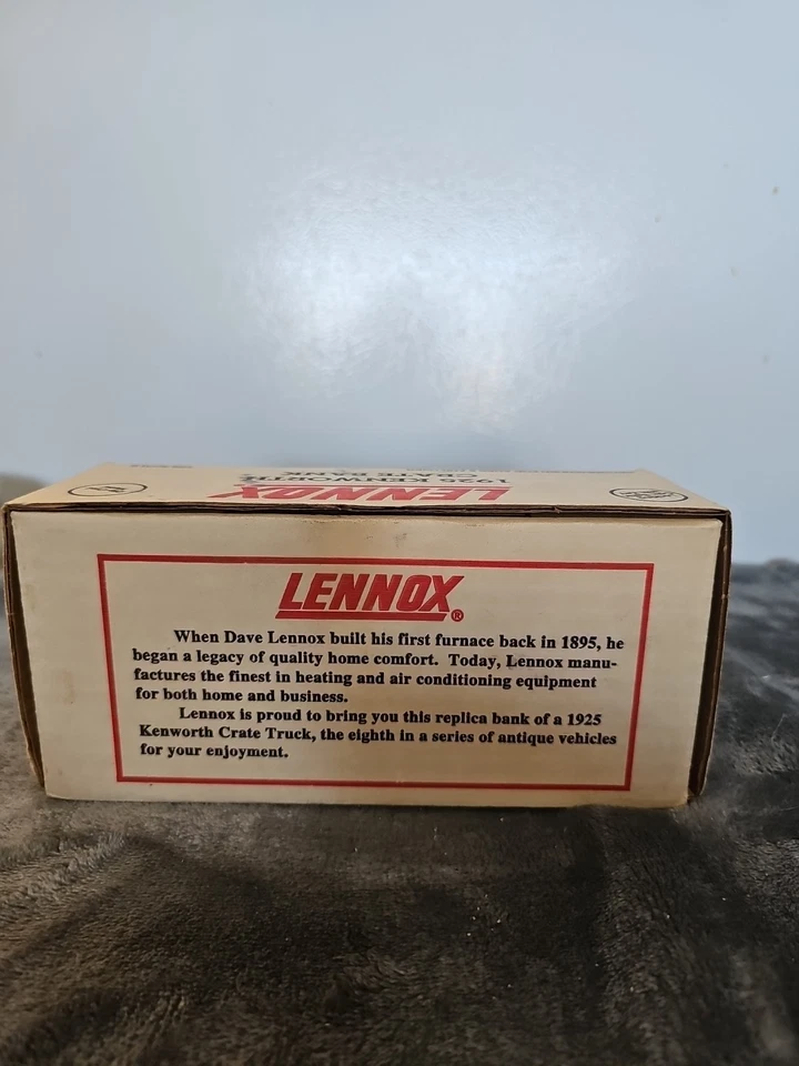 Banco de caja Kenworth vintage ERTL Lennox 1925 con llave Foto 3 de 4