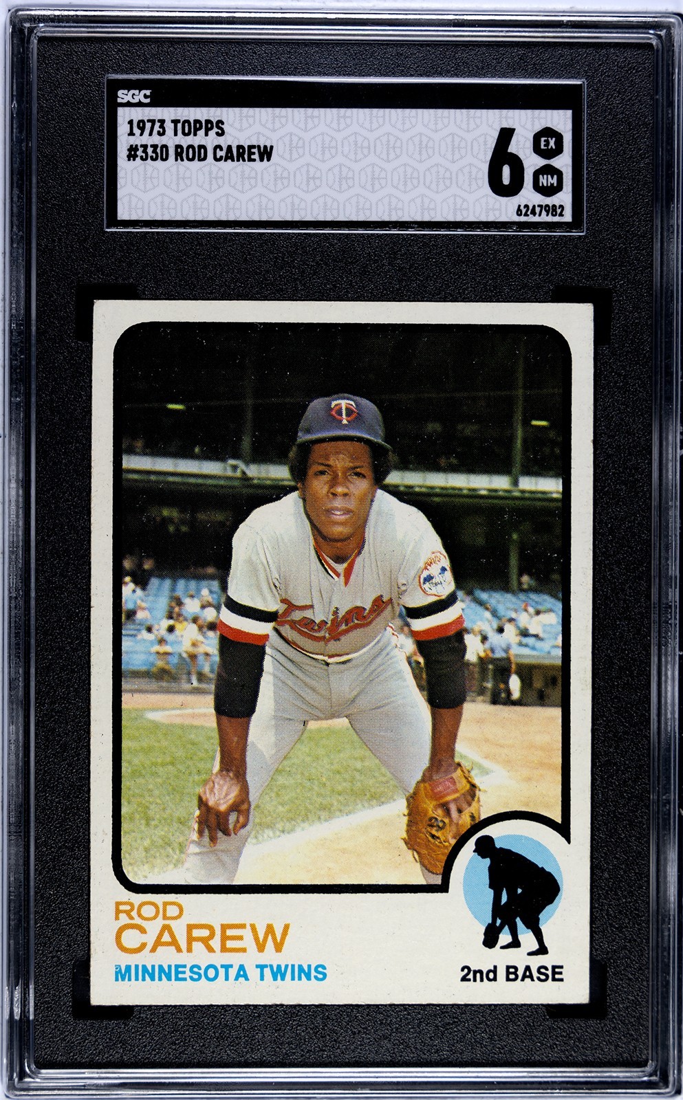 Rod Carew 1973 Topps #330 (SGC 6) HOF