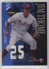 2003 Leaf Limited Threads Jersey Number 21/25 Jim Thome #53 HOF g5i
