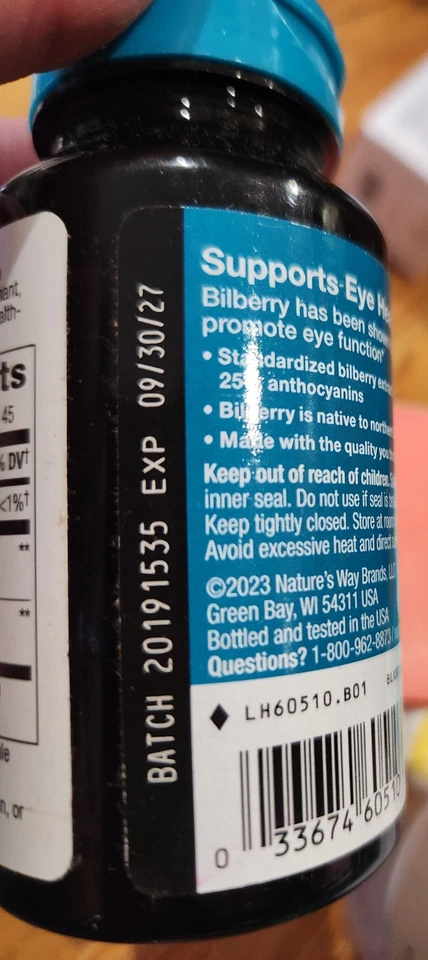 Nature's Way Extracto Premium de Arándano Salud Ocular - 90 CAPS - CADUCIDAD: 2027 Foto 4 de 4