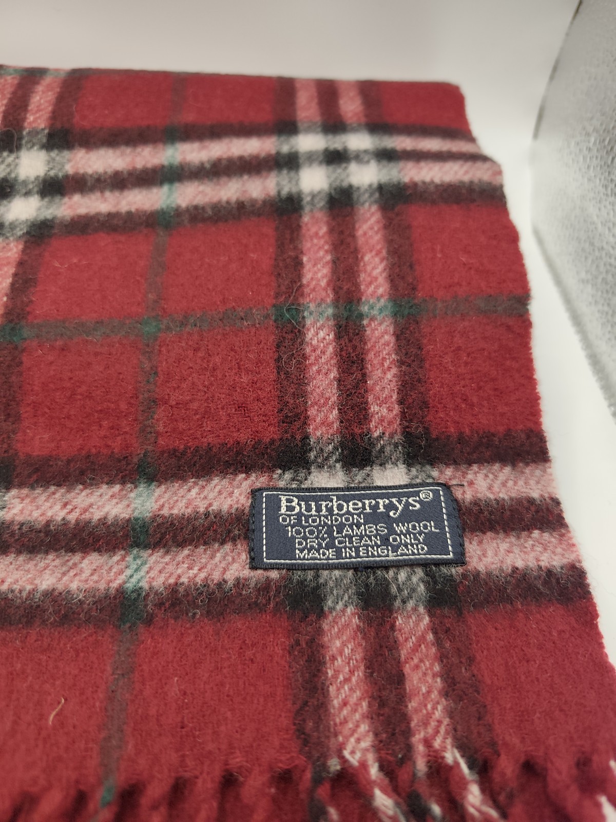 Burberry Y2K Vintage Reversible Scarf Grade C image 2