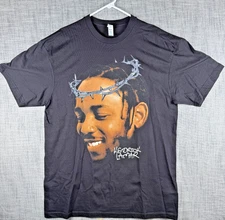 Size XL - Kendrick Lamar Crown of Thorns Portrait Graphic T-Shirt Black NWOT Rap