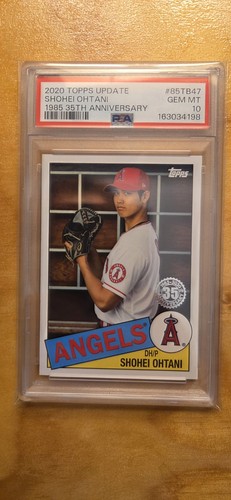 2020 Topps Update 1985 Topps Baseball Shohei Ohtani #85TB-47 PSA 10 GEM MT