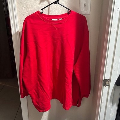 Classic Elements Red Crewneck Sweatshirt 24-26W