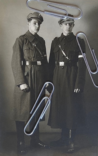 POST WW1 GERMAN SOLDIERS 1933 PHOTO POSTCARD RPPC