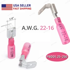 10-300PCS Red Electrical Wire Spade Terminals Heat Shrink Piggyback Connectors