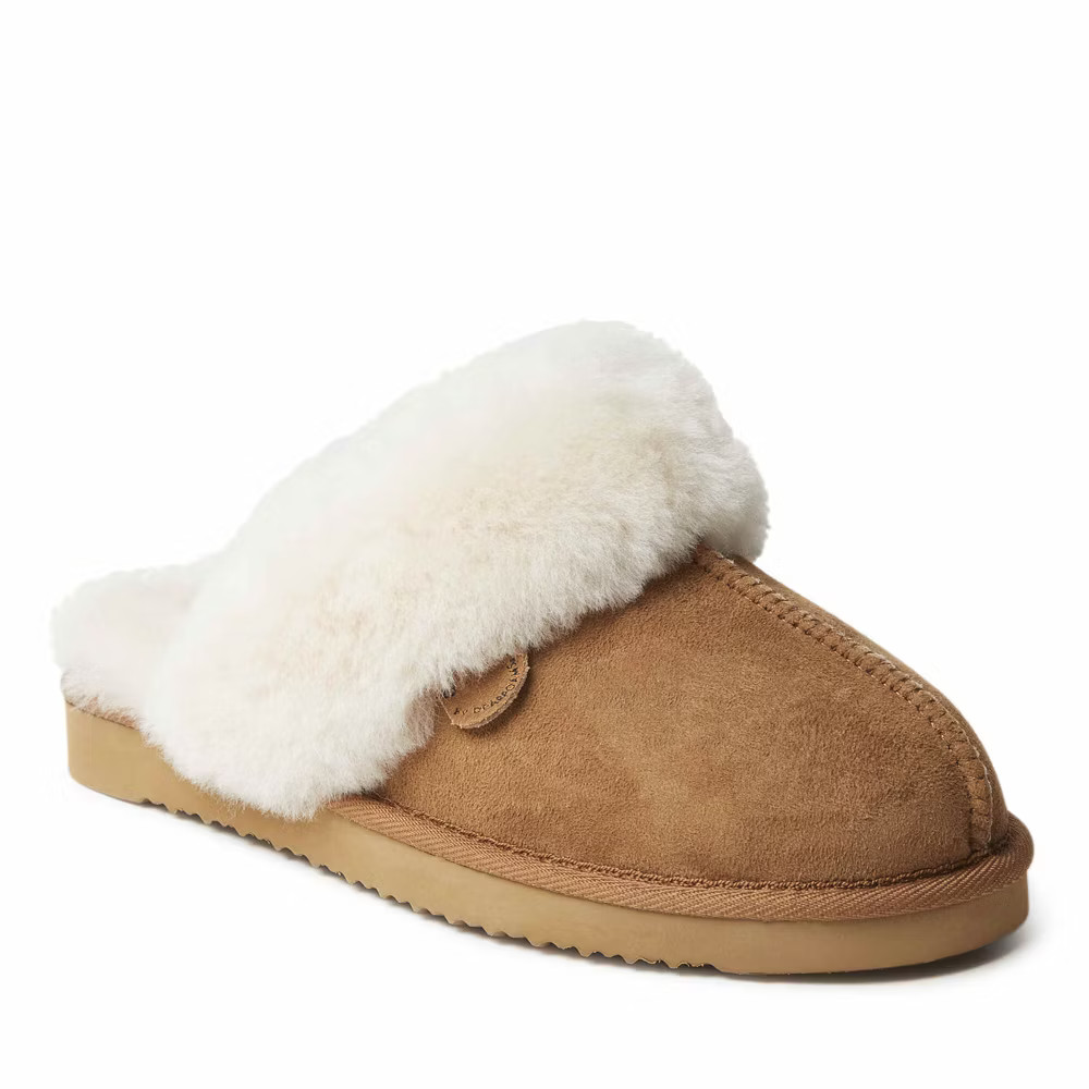 Fireside By Dearfoams Womens Sydney Genuine Shearling Scuff Slipper - 12890₽