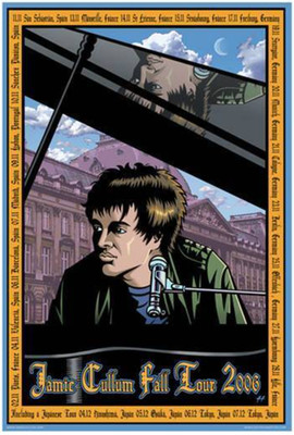 JAMIE CULLUM justin hampton screen print concert poster signed numbered 2006