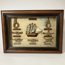 Quadro di nodi nautici incorniciato vintage
