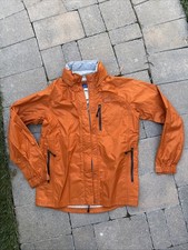 Youth Rei Co-op Rain Jacket M 10-12 Orange Full Zip Hooded Pockets Rain Coat
