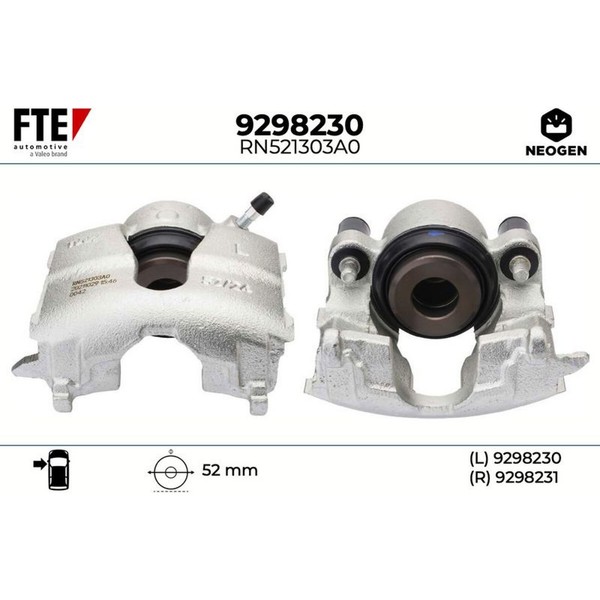 FTE 9298230 Bremssattel FüR Opel Astra Classic T98 F70 F35-image