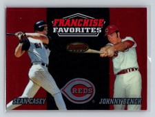 2000 Bowman's Best - Sean Casey / Johnny Bench #FR1C - Franchise Favorites