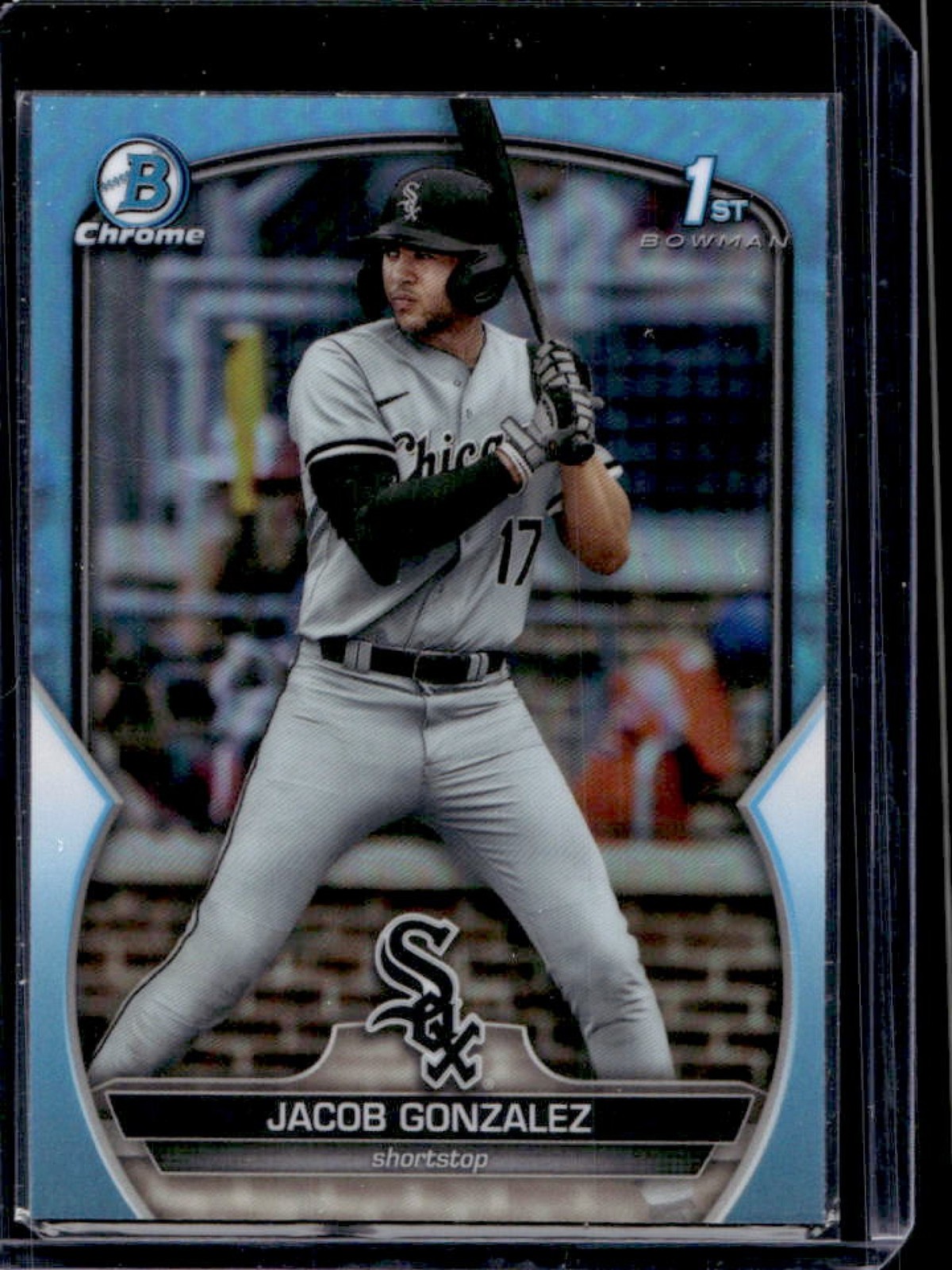 2023 Bowman Draft Jacob Gonzalez Chrome Sky Blue Refractor 1st Prospect #BDC-167