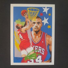 1990-91 NBA Hoops - Art Card Team Checklist Charles Barkley #374